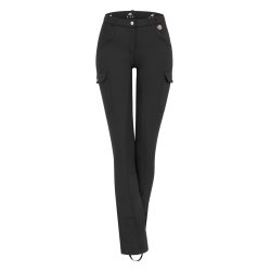 Pantaloni da equitazione ELT Micro Jodhpur Cargo silicone Nero