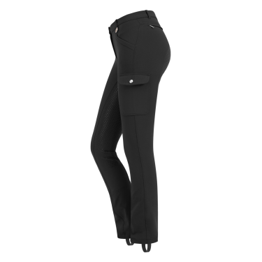 Pantaloni da equitazione ELT Micro Jodhpur Cargo silicone Nero