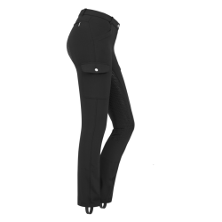 Pantaloni da equitazione ELT Micro Jodhpur Cargo silicone Nero