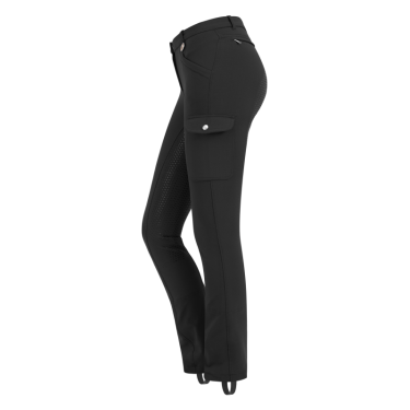 Pantaloni da equitazione ELT Micro Jodhpur Cargo silicone Nero