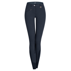 Pantaloni da equitazione ELT Fun Sport in silicone da donna Blu notte