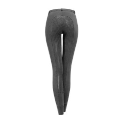 Pantaloni da equitazione ELT Fun Sport in silicone per bambini Asfalto Grigio