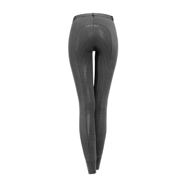 Pantaloni da equitazione ELT Fun Sport in silicone per bambini Asfalto Grigio