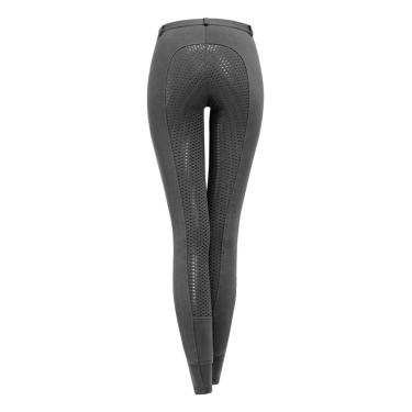 Pantaloni da equitazione ELT Fun Sport in silicone per bambini Asfalto Grigio