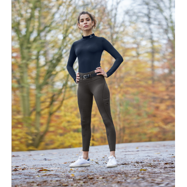 Leggings ELT a vita alta Hanna Fango Grigio