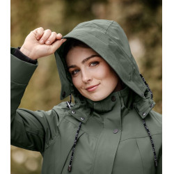 Parka da equitazione invernale ELT Performance Ontario Oliva scuro Kaki Parka da equitazione invernale ELT Performance Ontario Oliva scuro Kaki