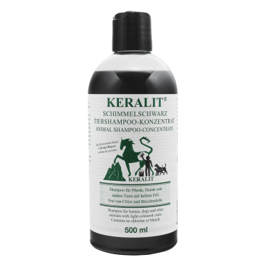 Shampoo equitazione al carbone attivo per cavalli chiari