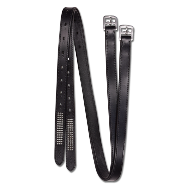 Etrivières equitazione Silverstar Star in cuoio