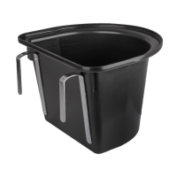 Secchio-mangiatoia da porta Waldhausen senza manico Nero