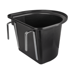 Secchio-mangiatoia da porta Waldhausen senza manico Nero