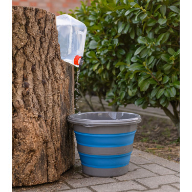 Secchio pieghevole Waldhausen 10 L Blu azzurro