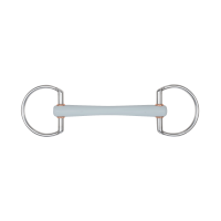 Filetto Beris con olive, barra di comfort sottile e anello da 6 cm Morbido Grigio