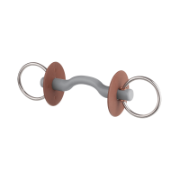 Filetto Beris con passaggio di lingua, anello 7,5 cm Morbido Grigio Filetto Beris con passaggio di lingua, anello 7,5 cm Morbido Grigio