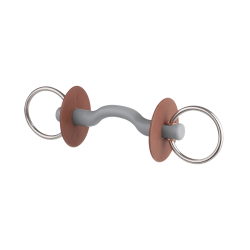 Filetto Beris con passaggio di lingua, anello 7,5 cm Duro Grigio