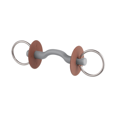 Filetto Beris con passaggio di lingua, anello 7,5 cm Duro Grigio
