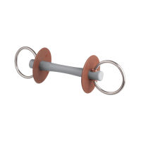 Filetto Beris con imboccatura Comfort anello 7,5 cm Morbido Grigio Filetto Beris con imboccatura Comfort anello 7,5 cm Morbido Grigio