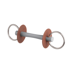 Filetto Beris con imboccatura Comfort anello 7,5 cm Morbido Grigio