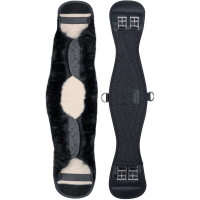 Sottopancia corto Waldhausen in pelle di agnello Nero / nero