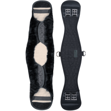 Sottopancia corto Waldhausen in pelle di agnello Nero / nero