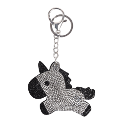Portachiavi Waldhausen Unicorno Argento / nero