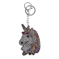 Portachiavi Waldhausen Unicorno Argento / multicolore