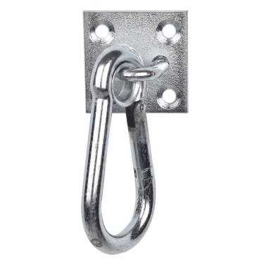 Moschettone Waldhausen su piastra Grigio
