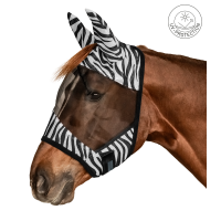 Maschera anti-mosche Waldhausen Zebra Nero / bianco