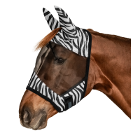 Maschera anti-mosche Waldhausen Zebra Nero / bianco