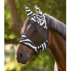 Maschera anti-mosche Waldhausen Zebra Nero / bianco Maschera anti-mosche Waldhausen Zebra Nero / bianco