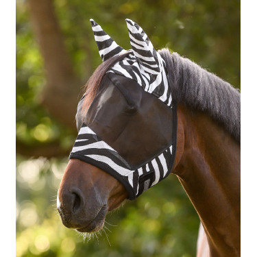 Maschera anti-mosche Waldhausen Zebra Nero / bianco Maschera anti-mosche Waldhausen Zebra Nero / bianco