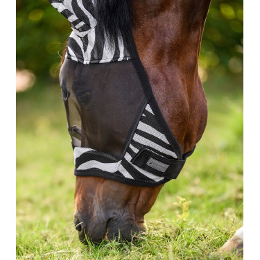 Maschera anti-mosche Waldhausen Zebra Nero / bianco Maschera anti-mosche Waldhausen Zebra Nero / bianco