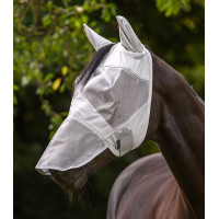 Maschera anti-mosche Waldhausen Premium protezione orecchie e naso Grigio argento