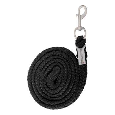 Lunga da cavezza Waldhausen Plus con moschettone Nero