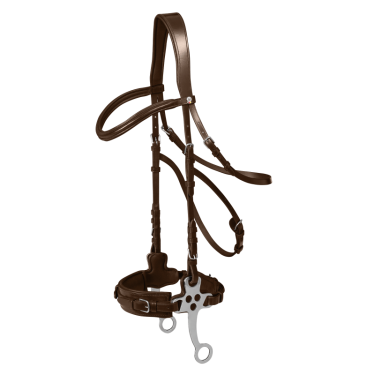 Hackamore Waldhausen X-Line bridone Marrone