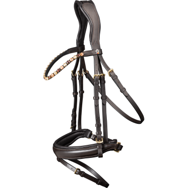 Briglia Goldheart Waldhausen X-Line Marrone