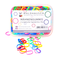 Elastici Waldhausen extra larghi per trecce multicolore scatola Multicolore