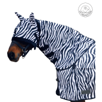 Copricollo anti-mosche Waldhausen Zebra Nero / bianco