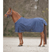 Coperta antipioggia Waldhausen Comfort con cinghie incrociate Blu notte
