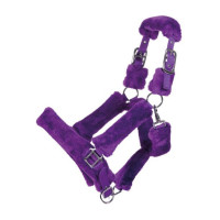 Capezza Amina in finta pelliccia - HKM Lilla scuro Viola