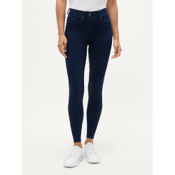 Pantaloni da equitazione Tommy Hilfiger Equestrian in denim Hope donna Risciacqua Blu