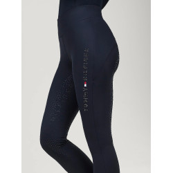 Leggings Tommy Hilfiger Equestrian Elmira da donna full grip con strass Blu navy