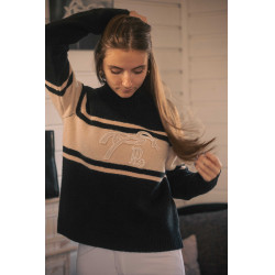 Maglione Pénélope Noris Nero / cammello