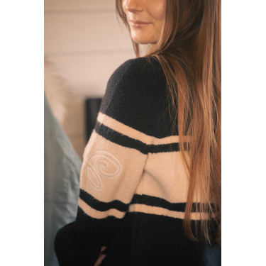 Maglione Pénélope Noris Nero / cammello