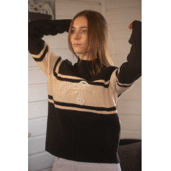 Maglione Pénélope Noris Nero / cammello