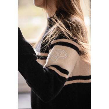 Maglione Pénélope Noris Nero / cammello