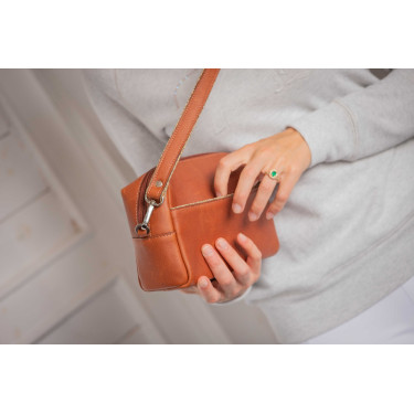 Borsa Pénélope Laly Gold Dorato / cognac Marrone