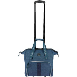 Borsa per strigliatura con rotelle Equithème Denim Blu
