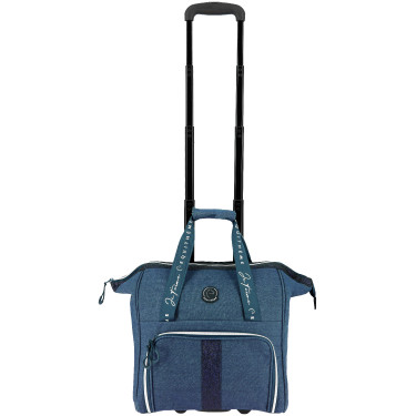 Borsa per strigliatura con rotelle Equithème Denim Blu