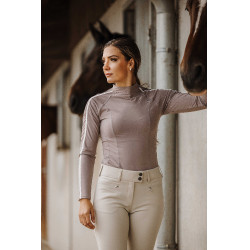 Pantaloni equitazione donna Equithème Sally grip