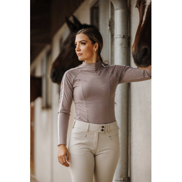 Pantaloni equitazione donna Equithème Sally grip
